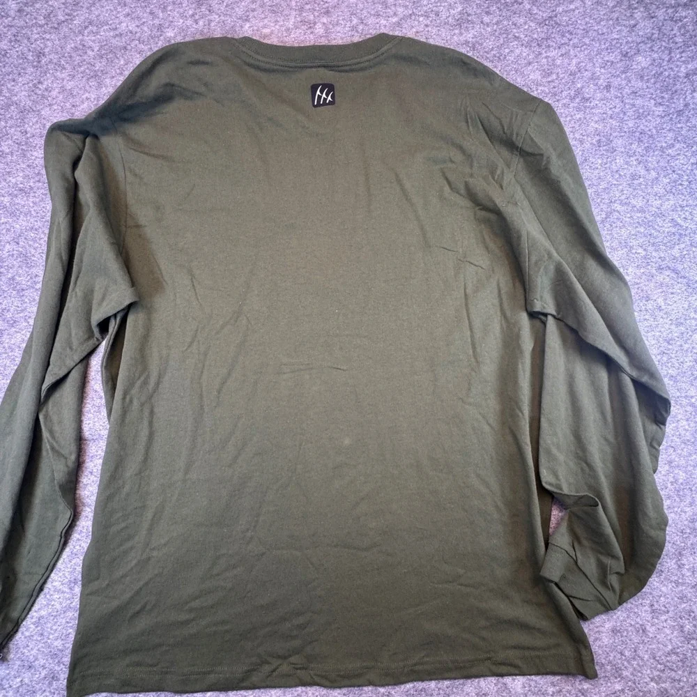 Fintech Mens Heavy Duty Long Sleeve Pocket T-Shirt Rifle Green XL FMLGTHOLD5-314